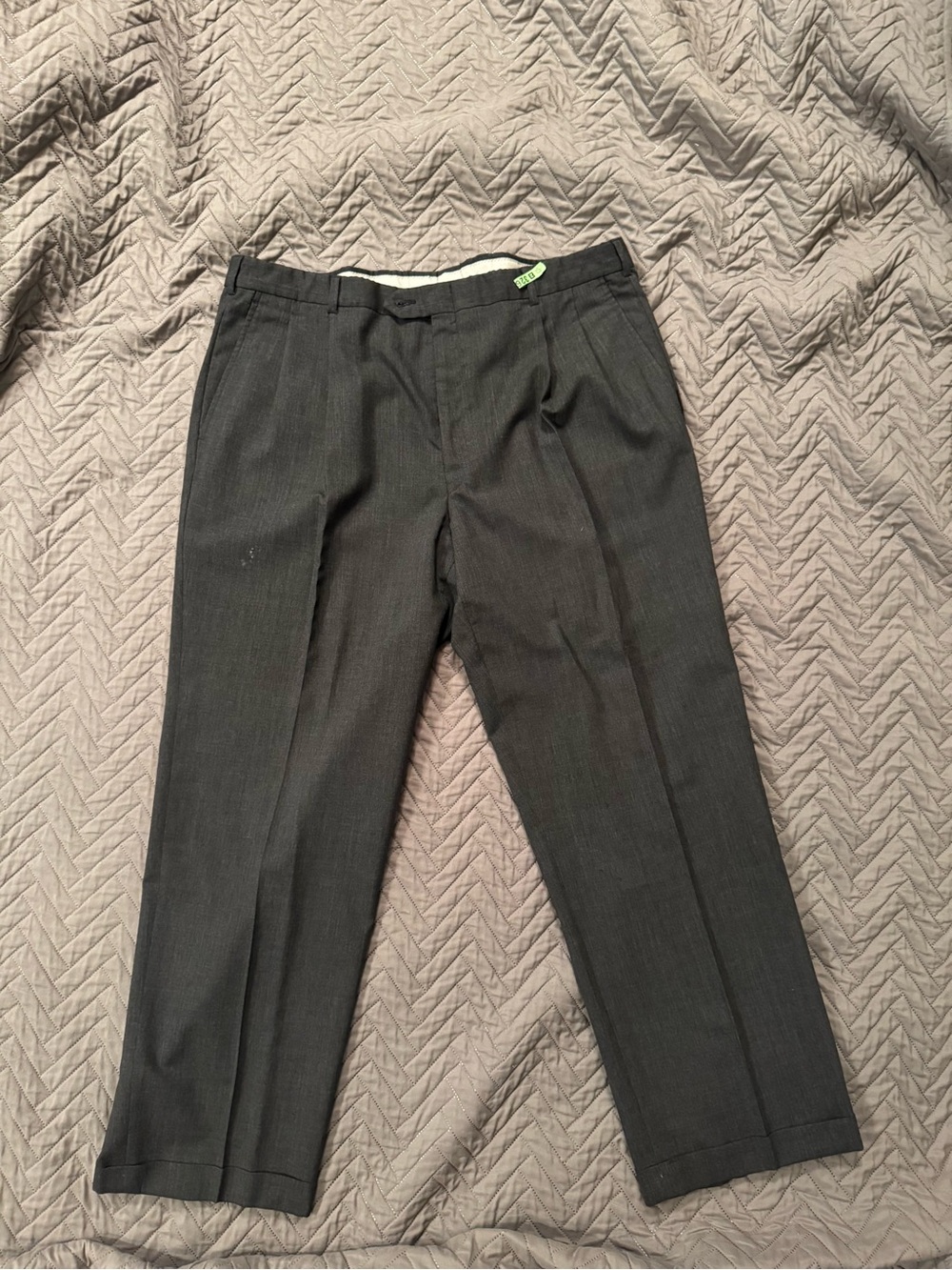 Source Unknown Black Men's Dress Pants - Subtle Pinstripe